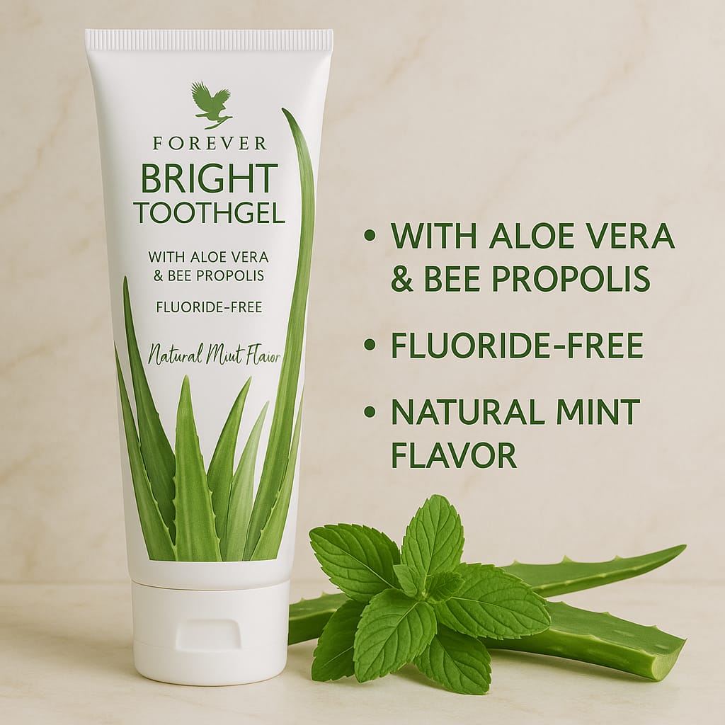 Bright Toothgel – by Forever | Natural fluoride-free aloe vera toothpaste with bee propolis
