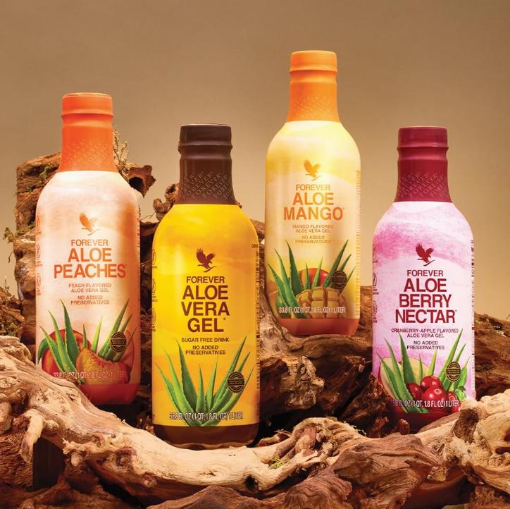 Healthy aloe vera drinks and juices from Forever
