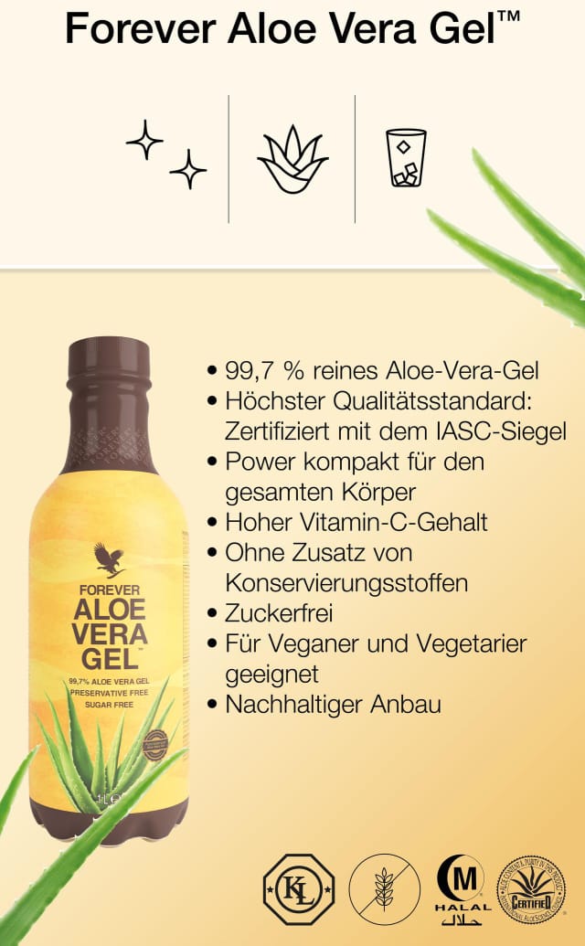 Aloe Vera Gel – by Forever | Pure inner leaf aloe vera drink for digestion and immunity
