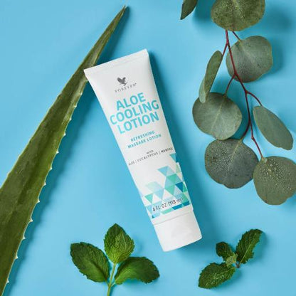 Aloe Cooling Lotion – by Forever | Menthol and aloe vera lotion for soothing relief of muscles and joints
