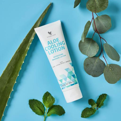 Aloe Cooling Lotion – by Forever | Menthol and aloe vera lotion for soothing relief of muscles and joints
