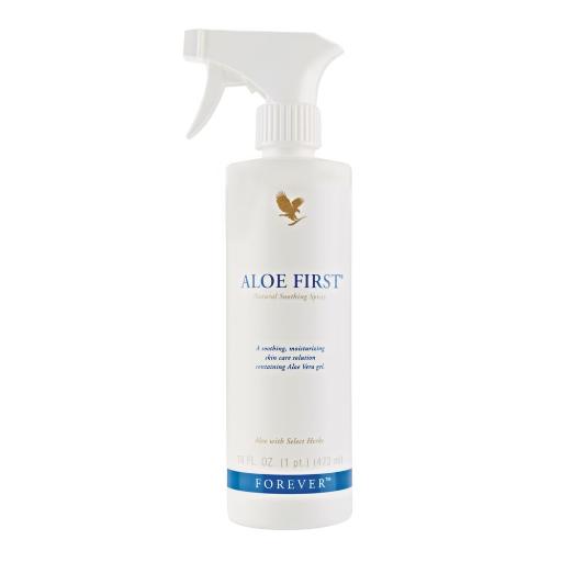 Aloe First® Spray – by Forever | Multipurpose soothing aloe vera mist for skin and hair
