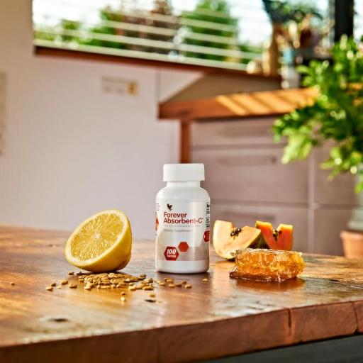 Absorbent-C – by Forever | Natural vitamin C supplement with oat bran for immune and antioxidant support
