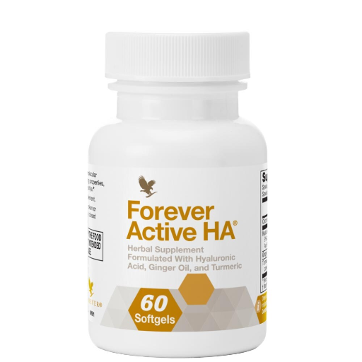 Active HA® – by Forever | Hyaluronic acid supplement with ginger and turmeric for joint support and skin hydration