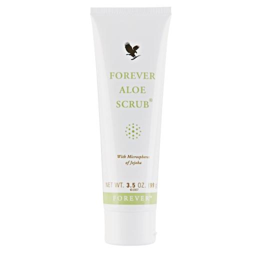 Forever Aloe Scrub® – by Forever | Gentle aloe vera exfoliating scrub with jojoba beads for face and body
