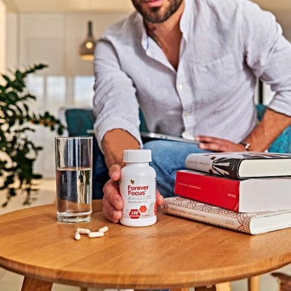 Focus™ – by Forever | Brain support supplement with bacopa, guarana, rhodiola, and B vitamins for focus and clarity

