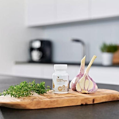 Garlic-Thyme – by Forever | Natural immune and heart support with garlic oil and thyme extract

