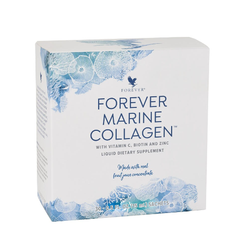 Marine Collagen™ – by Forever | Liquid collagen drink with marine peptides, vitamin C, and zinc for skin and beauty support
